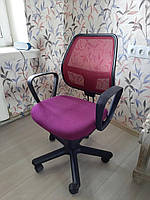 Кресло офисное Alfa GTP механизм CPT крестовина PM60 спинка сетка OH-4, сиденье ткань С-29 (Новый Стиль ТМ) CPT, спинка сітка OH-4, сидіння тканина Cagliari С-74