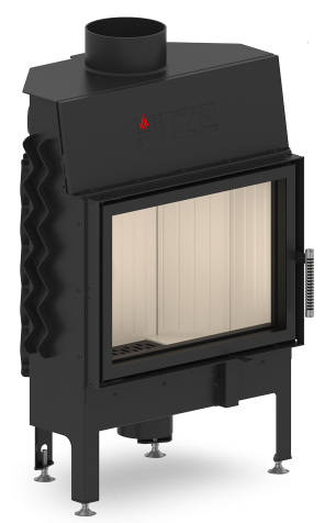 Камінні топки повітряні Hitze Камін з топкою для обігріву будинку ALBERO AL9S.H Вбудована камінна топка