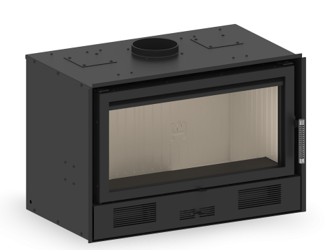 Камінні топки повітряні Hitze Камін з топкою для обогріву 800-I Встановлювана камінна топка з додатковим внутрішнім склом