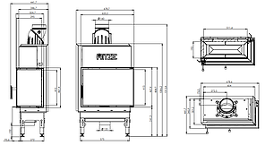 Камінна топка HITZE HST59X43.R, фото 4