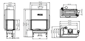 Камінна топка HITZE HST68X43.LG, фото 4