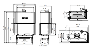 Камінна топка HITZE HST68X43.RG, фото 4