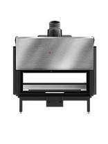 Камінні топки повітряні Hitze Камін з топкою для обігріву будинку ARD120X43.DGS Вбудована камінна топка, фото 4