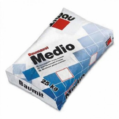 Клей для плитки толстослойный Baumit Medio класс C1T 25кг - фото 1 - id-p1347594418