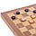 Набір шахи, шашки, нарди 3 в 1 дерев'яні W3015 (дошка 30x30 см), фото 6