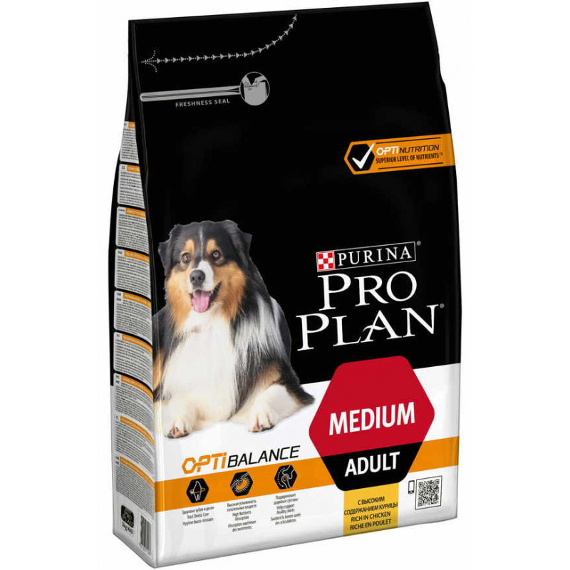 Purina Pro Plan (Пурина Про План) Сухий корм для дорослих собак середніх порід з куркою (3 кг)