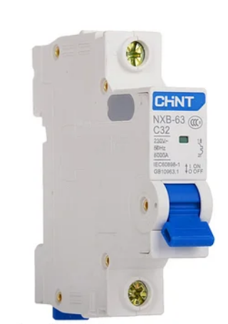 Модульный автоматический выключатель CHINT Electric NXB-63 1P 40А 6кА х-ка C для крепления на DIN-рейку - фото 3 - id-p1347615017