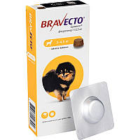 Таблетки жевательные от блох и клещей Bravecto (Бравекто) для собак 2-4.5 кг