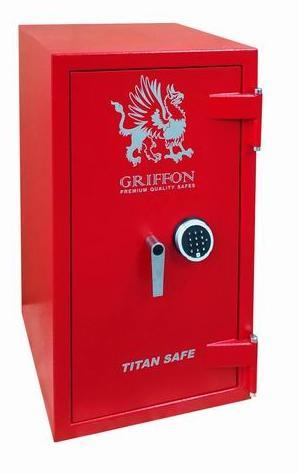 Елітний ексклюзивний сейф огневзломостойкий GRIFFON CL III.90.E RED 904(в)х500(ш)х500(гл)