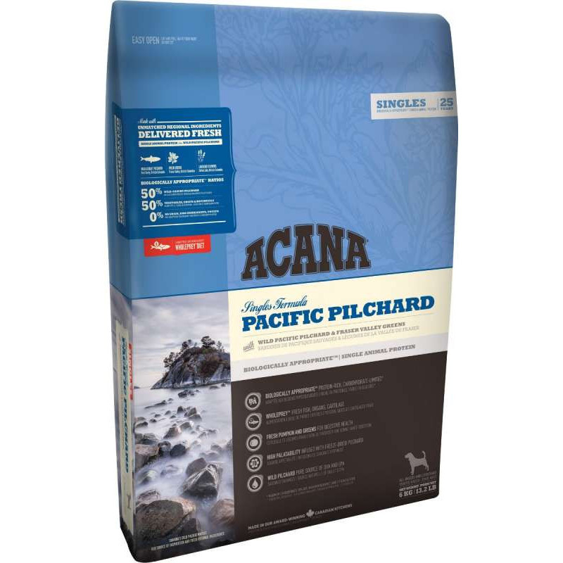 Acana (Акана) Singles Pacific Pilchard Сухий корм для собак усіх порід і вікових груп (2 кг)