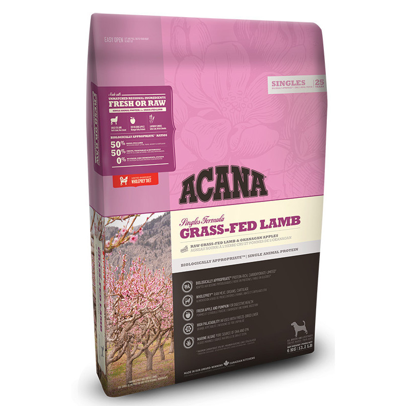 Acana (Акана) Singles Grass-Fed Lamb Сухий корм для собак усіх порід і вікових груп (11,4 кг)