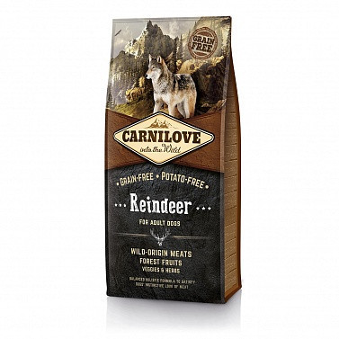 Сухий корм для дорослих собак Carnilove (Карнілав) Adult Dogs з олениною 12 кг