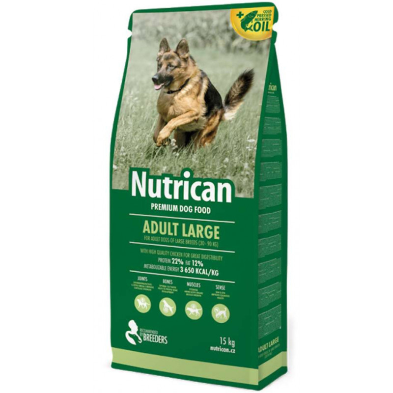Сухий корм для дорослих собак великих порід Nutrican (Нутрікан) ADULT LARGE 15 кг
