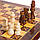Набір шашки, шашки, нарди 3 в 1 бамбукові MDF 5566C (дошка 29x29 см), фото 2