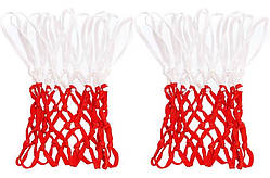 Сітка баскетбольна ігрова поліестер, 12 петель, 2 шт. (C-5643)