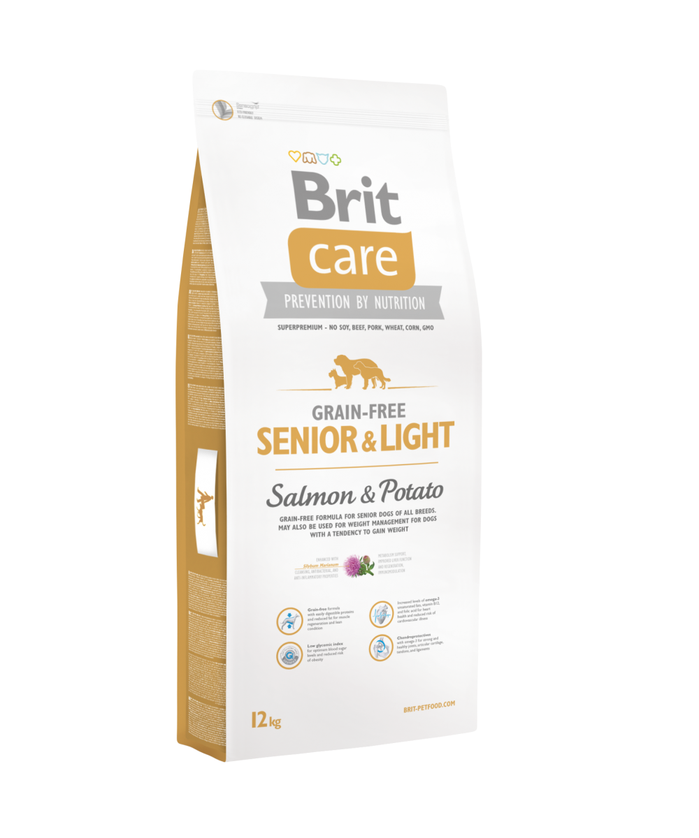 Brit Care (Брит Каре) Grain-free SENIOR&LIGHT д/старіючих, схильних до ожиріння собак (12 кг)
