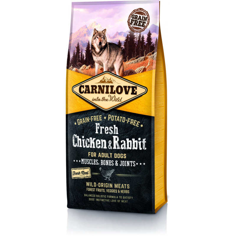 Carnilove (Карнилав) Беззерновой корм з куркою і кроликом для дорослих собак (1.5 кг)