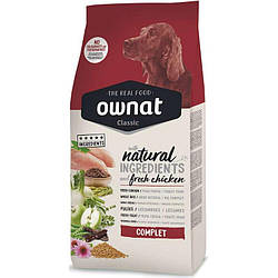 Сухий збалансований корм для собак Ownat (Овнат) Classic Complet на основі курячого м'яса 4 кг