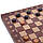 Набір шахи, шашки, нарди 3 в 1 дерев'яні з магнітом W7701H (дошка 24x24 см), фото 5