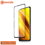 Захисне Full Glue скло Mocolo Xiaomi Poco X3 (Black), фото 3
