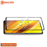 Захисне Full Glue скло Mocolo Xiaomi Poco X3 (Black), фото 4