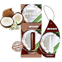 Ароматизатор Areon (Освежитель воздуха в машину) "Mon Liquid" - жидкий (гель) листик 5мл_Coconut
