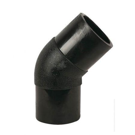 Коліно стикове лите Д 225х45гр SDR17