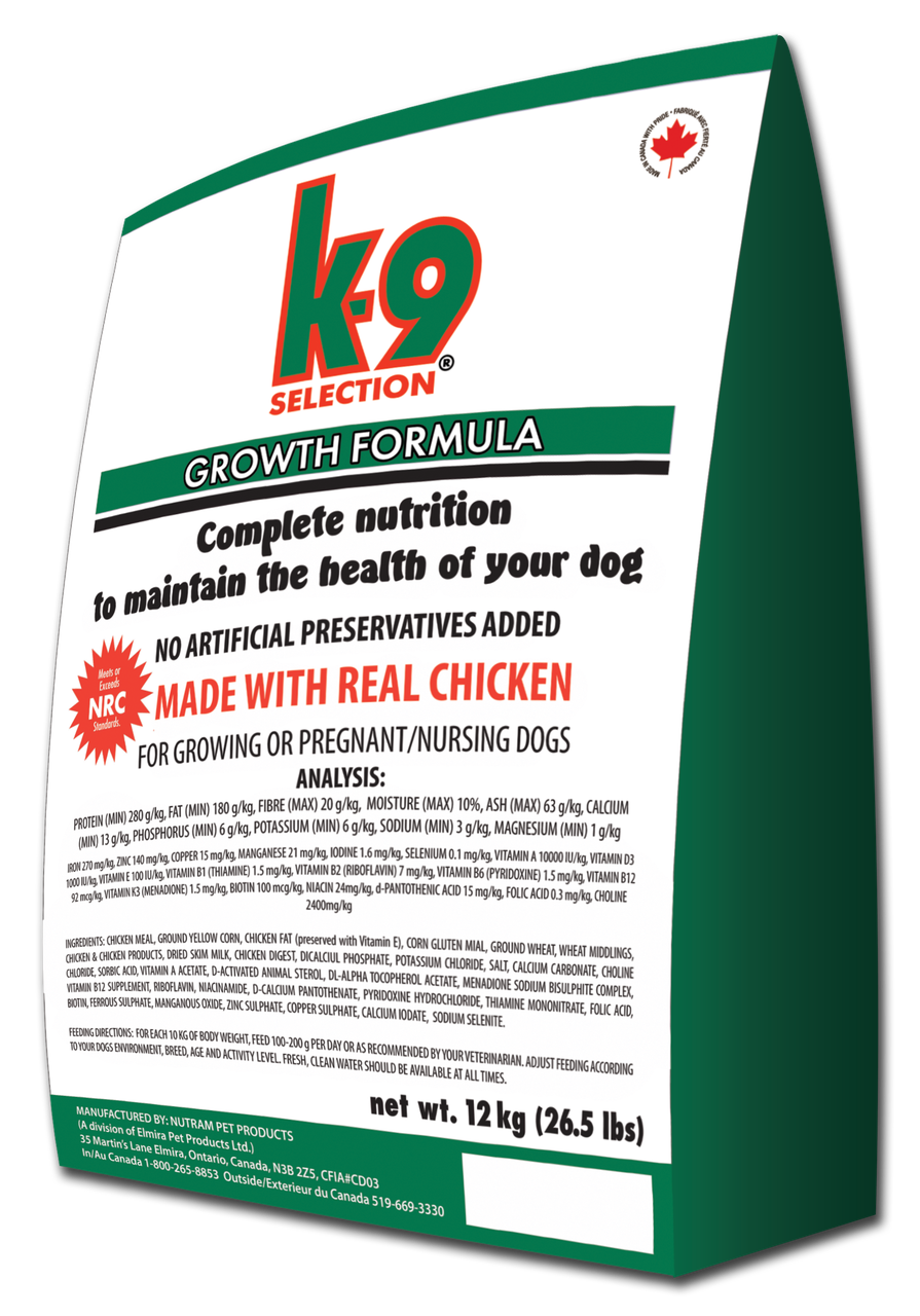 K9 Selection (К9 Селекшн) Growth Formula - професійний корм К9 для цуценят всіх порід (12 кг)