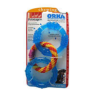 Petstages (Петстейджес) Orka Dental Links - Игрушка для собак "Орка кольца для зубов" (3хØ10 см.)