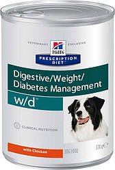 Консервований корм-дієта для собак при цукровому діабеті Hill's (Хіллс) з куркою 370 гр