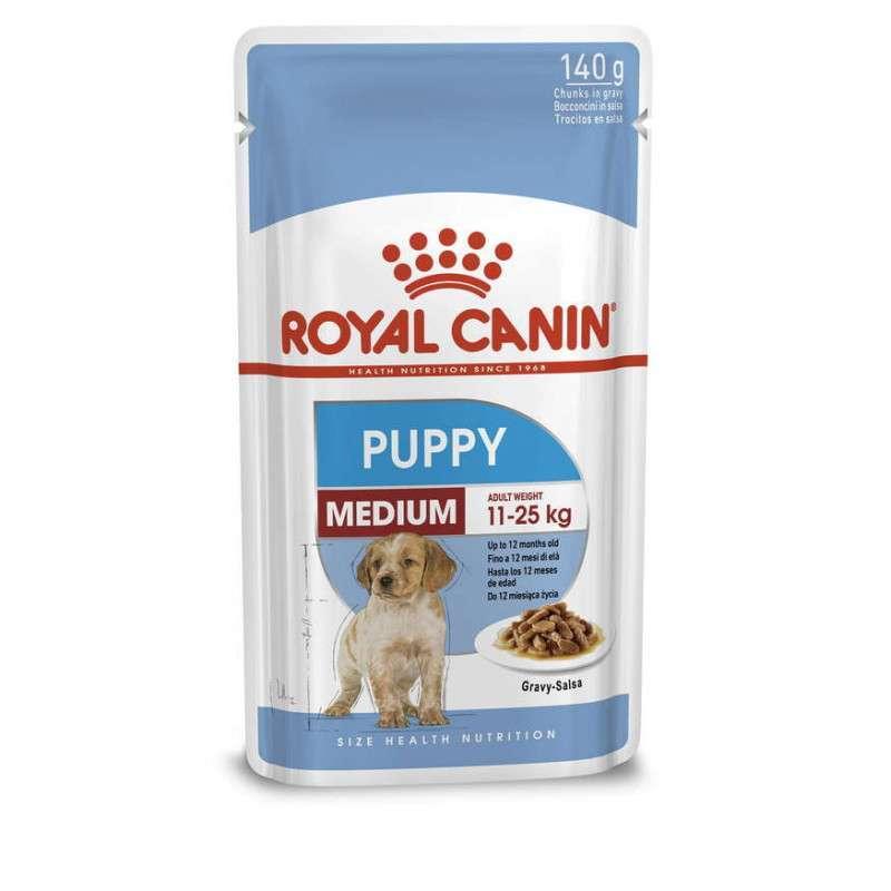 Royal Canin (Роял Канін) Medium Puppy - Вологий корм для щенят середніх порід (шматочки в соусі) (140 грм.)