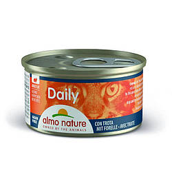 Консервований корм для кішок Альмо Nature (Альмо Натюр) Daily Menu Cat - Шматочки в соусі з Фореллю 85 гр.