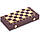 Набір шахи, шашки, нарди 3 в 1 кожзам L3508 (дошка 34x34 см), фото 7