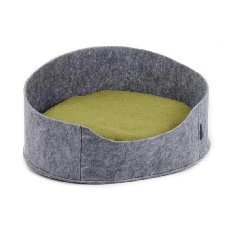 Лежак з фетру для котів і собак невеликих порід Pet Fashion (Пет Фешн) BALI 22х37х48 см (сірий)
