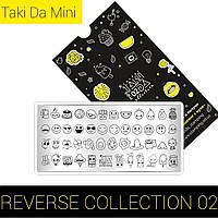 Пластина для стемпинга Таки да mini revers 002