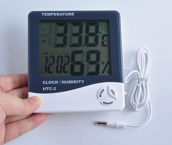 Цифровой термо-гигрометр HTC-2 (0-50 С; 10% 99%) с выносным датчиком (термопарой -50...+70°C) - фото 5 - id-p193424842