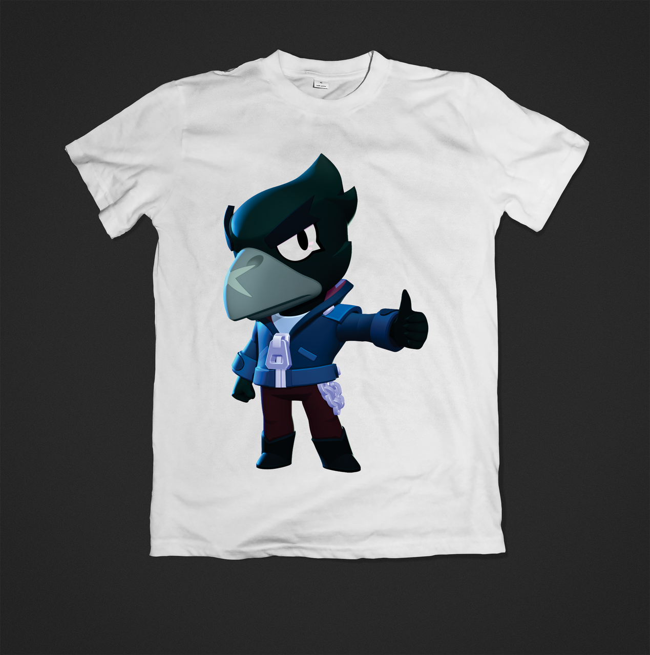 Футболка YOUstyle crow 0677 152 White