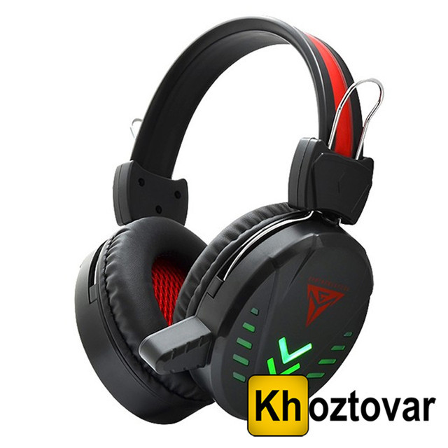 Ігрові дротові навушники з мікрофоном A1 <unk> Led-підсвітка, фото 1