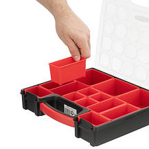 Органайзер 12", 13 лотків, 31.5х27х6 cm. INTERTOOL BX-4031, фото 4