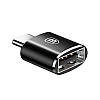 Перехідник із телефона на флешку з Type-C на USB OTG адаптер Baseus Female Black Оригінал, фото 7