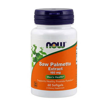 Екстракт ягід Со Пальметто Now Foods Saw Palmetto Extract (60 softgels)