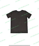 Чорна футболка дитяча базова, бавовняні футболки для дітей