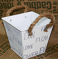 💜Кашпо металеве Flowers різні кольори