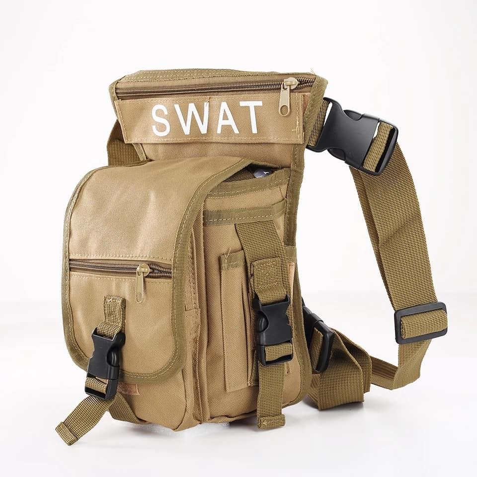 Сумка тактична набедрена SWAT койот, чорна, олива