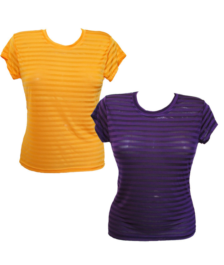 Тонкая футболка женская вискоза в полоску, трикотажная футболка женская ...