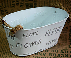 💜Кашпо металеве Flower різні кольори