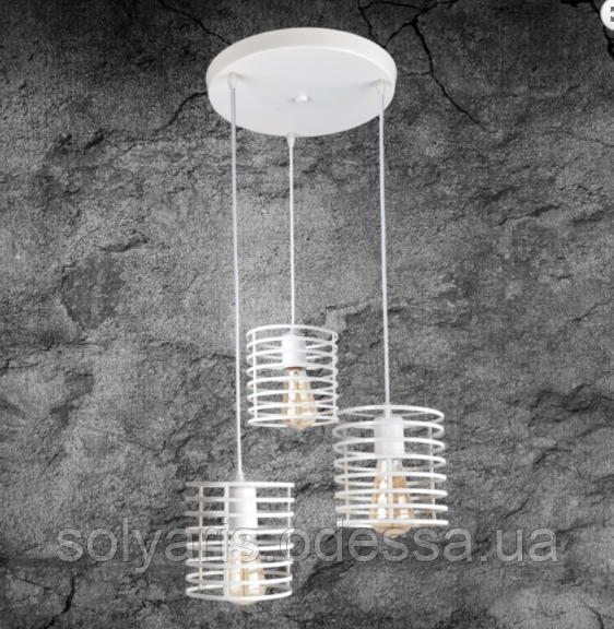 Люстра підвіс лофт 707P9150F-3 WH (300)