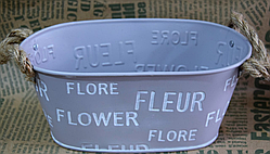 💜Кашпо металеве Flower різні кольори