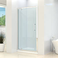 Скляні двері в душ 1000х1900 Dusel FA516, прозора перегородка для душової
