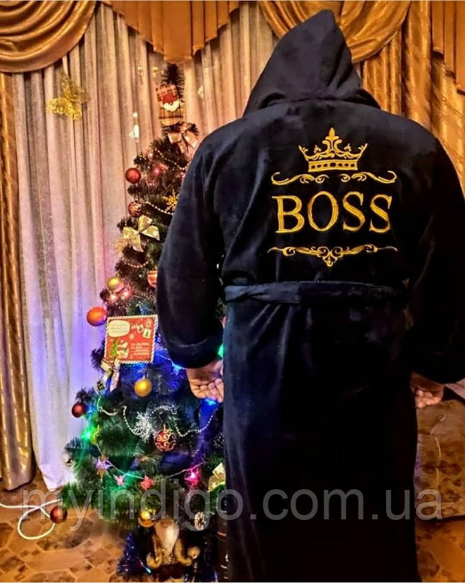 Іменний чоловічий халат